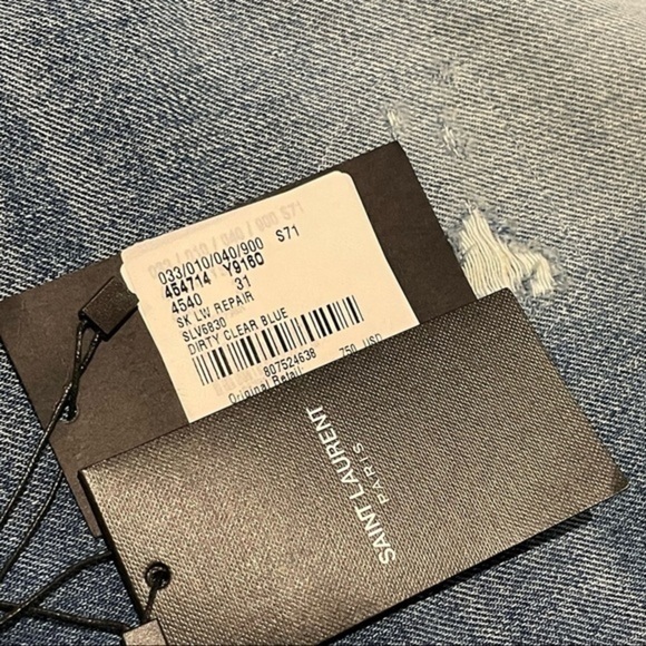 Saint Laurent Jeans Size 31x32 NWT - Picture 5 of 8